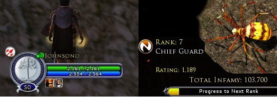 Level 50 minstrel and rank 7 weaver in LOTRO